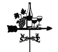 Animali banderuola barca a vela coniglio vino rosso contadino e cavallo gatto e uccello Silhouette Segnavento indicatore di direzione del vento Professionnel Strumento di misurazione s