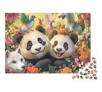 Animali carini Animali fantastici e perfetti per la decorazione della casa Puzzle impegnativo adatto come regalo 500 pezzi (52x38 cm)