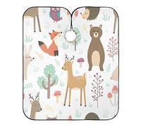 Animali Carini Del Boschetto Grembiule Da Parrucchiere Regolabile Taglio Di Capelli Mantello Impermeabile Barber Cape Per Uomini Bambini Parrucchieri 140X168Cm