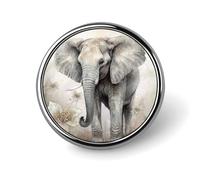Animali Carino Elefante Distintivo Rotondo Carino Spilla Cappelli Giacche Decorazione Personalizzata Spilla Abbigliamento Gioielli Accessori per Festa di Nozze Regalo