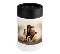 Animali Cavallo Che Corre Can Cooler 340,2 g Isolato In Acciaio Inox Cooler Può Coprire In Acciaio Inox Bere Holder Regali per Uomini Donne Compleanno Natale