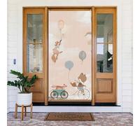 Animali che cavalcano il cielo1 coperture decorative per porte - decorazioni per interni ed esterni, primavera/estate/autunno/inverno, decorazioni natalizie di Halloween