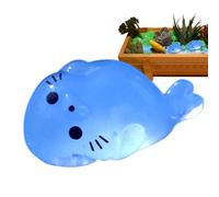 Animali che si illuminano al buio, sigillo, simpatiche statuette antistress per casa delle bambole e acquario, bomboniere a tema foca