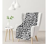 Animali con stampa leopardata Le arti,Coperta morbida, calda, anti-pilling, in flanella, peluche, 76 x 102 cm