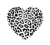 Animali con stampa leopardata, magneti da frigorifero in acrilico, adesivi per lavagna bianca, per decorazioni di mobili e cucine.,A forma di cuore