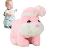 Animali da compagnia interattivi per lei, peluche di coniglio che cammina con i suoni, coniglio interattivo, ideale per ragazze, ragazzi e bambini, per Pasqua, compleanni e Natale