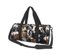 Animali da fattoria Mucche da latte Mucca, Borsone da viaggio di grande capacità Borsa rotonda Borsa da viaggio sportiva Borsa da viaggio Borsa da fitness
