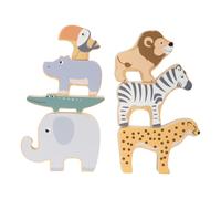 Animali da Safari in legno impilabili