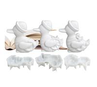 Animali da stampare in resina | 3 Casseforme per calcestruzzo a forma di - Stampo per colata in resina epossidica | Per la decorazione della tavola della sala da pranzo, camera, casa