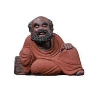 Animali da tè in argilla viola. Statuetta decorativa in argilla viola Sakyamuni, realizzata a mano, for il set da tè, accessori artigianali, regali for la decorazione della tavola della sala da tè.(A)