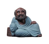Animali da tè in argilla viola. Statuetta decorativa in argilla viola Sakyamuni, realizzata a mano, for il set da tè, accessori artigianali, regali for la decorazione della tavola della sala da tè.(B)