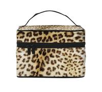 Animali dalla pelle di leopardo, Borsa per il trucco Borsa per cosmetici Borsa da viaggio portatile da viaggio Astuccio per matite