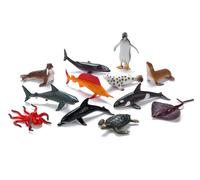 Animali dei mari e oceani - set di 12 figurine