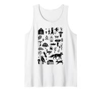 Animali del Bosco Natura Arte Folk Camping Canotta