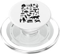 Animali del Bosco Natura Arte Folk Camping PopSockets PopGrip per MagSafe