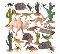 Animali del deserto 24 Pezzi Piante Artigianato Playset