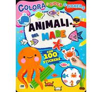 Animali del mare. Colora e gioca stickers. Ediz. a colori