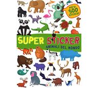 Animali del mondo. Super sticker. Con adesivi. Ediz. illustrata