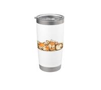 Animali della foresta addormentata Cottagecore Bicchiere termico in acciaio inox doppia parete