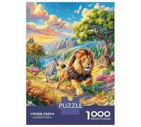 Animali della Savana Africana Puzzle 1000 Pezzi, Jigsaw Puzzle Ad Alta Difficoltà Regali Per Adulti E Adolescenti, Home Giochi 70x50cm/1000pcs
