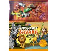 Animali della savana. Ediz. a colori. Con 10 animaletti in plastica. Con Poster