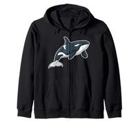 Animali della Vita Marina - Orca Felpa con Cappuccio