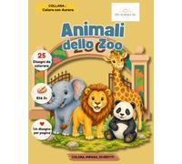 Animali dello Zoo: Libro da colorare