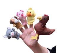Animali di, burattini per del bambino,Giocattolo di multicolore per bambini set di 5 | Parnite di burattini per animali da peluche per la narrazione suonando spettacoli di scuole di gioco di parità