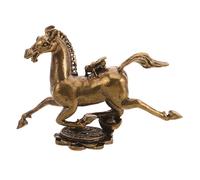 Animali Di Ottone Statua Del Desktop Dell'ufficio Anno Della Statuetta Cavallo