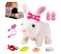 Animali di Peluche a Forma di Coniglio Realistico | Animale Saltatore per il Gioco di Ruolo,Peluche Coniglio Realistico - Per Bambini, Ragazzi e Ragazze, per Compleanno, Capodanno, Natale, Pasqua, da