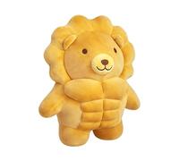 Animali di peluche ripieni - Giocattolo leone da 11,81 pollici, statuetta decorativa morbida e coccolosa, regalo Kawaii in cotone PP | Simpatico cuscino per animali selvatici per soggiorno, divano let