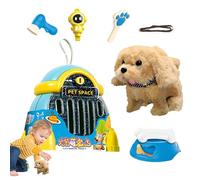 Animali Di Peluche Robotizzati,Animale Elettronica che Cammina, Emette Suoni ed Esegue Movimenti,Animale Interattivo con Funzione di Passeggiata | Per Ragazze Famiglia Amici Giovani Adolescenti