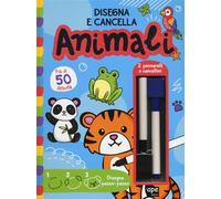 Animali. Disegna e cancella. Ediz. illustrata. Con 2 pennarelli e cancellini
