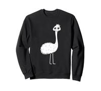 Animali Divertenti emus Uccelli minimalisti semplici Emu Felpa