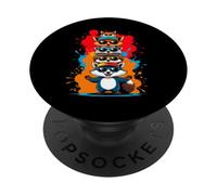 Animali Divertenti Impilati Grafica Splash PopSockets PopGrip Adesivo