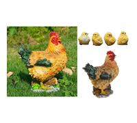 Animali domestici della statua del giardino 5pcs - gallina