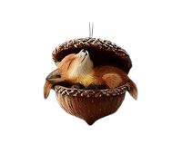Animali e campanelle per Natale, decorazione da appendere in acrilico 2D, animale a tema naturale, per gli amanti della natura nelle vacanze invernali, casa, finestra, festa, parete,
