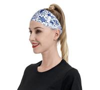 animali e salva l'oceano lettering fasce sportive per donne e uomini fasce larghe antiscivolo per capelli da donna, fasce elastiche antisudore fasce per capelli fasce per la testa per donne e uomini p