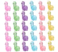 Animali in resina di mini 30pcs Piccolo alpaca Glow nelle figure scure Mini in resina Luminio Alpaca simpatici piccoli animali per nascondere gli accessori da cartone animato decorazioni vaso per