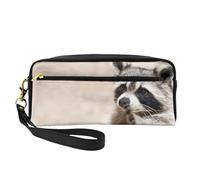 Animali intelligenti Procione Natura, Borsa per il trucco Borsa per cosmetici Borsa da viaggio portatile da toilette Astuccio in pelle per donne e ragazze