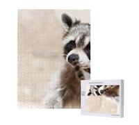 Animali intelligenti Procione Natura,Puzzle in legno da 500 pezzi per adulti e adolescenti