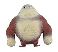 Animali, Latex Scimmia Gorilla Toys, Figura Elastica King per Bambini dai 5 Anni, Action Figure Giocattoli Giungla Animali