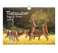 Animali magici Jagd & Forst Calendario DIN A4 per 2024 - Seelenzauber