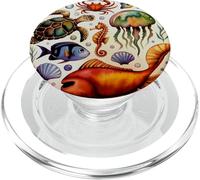 Animali Marini Acquerello Creature Oceano Vita Marina PopSockets PopGrip per MagSafe