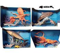 Animali Marini Squalo Delfino Predatori del Mare Calamaro Mostri Abissi Piovra