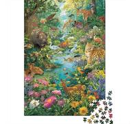 Animali Mondo Animale Giochi Educativi Giochi Puzzle Impegnativi Idee Regalo per Donne e Uomini 300 pezzi (40x28cm)