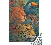 Animali Mondo Animale Giochi Educativi Giochi Puzzle Impegnativi Idee Regalo per Donne e Uomini 500 pezzi (52x38cm)