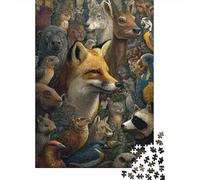 Animali Mondo Animale Giochi Puzzle Puzzle Impegnativi Idee Regalo per Uomini e Donne Divertimento in Famiglia 500 pezzi (52x38cm)