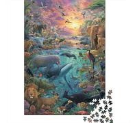 Animali Mondo Animale Puzzle Estremamente Difficile, Molto Difficile da Completare Adatto per Adulti 1000 pezzi (75x50cm)