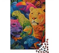 Animali Mondo Animale Puzzle Estremamente Difficile, Molto Difficile da Completare Adatto per Adulti 300 pezzi (40x28cm)